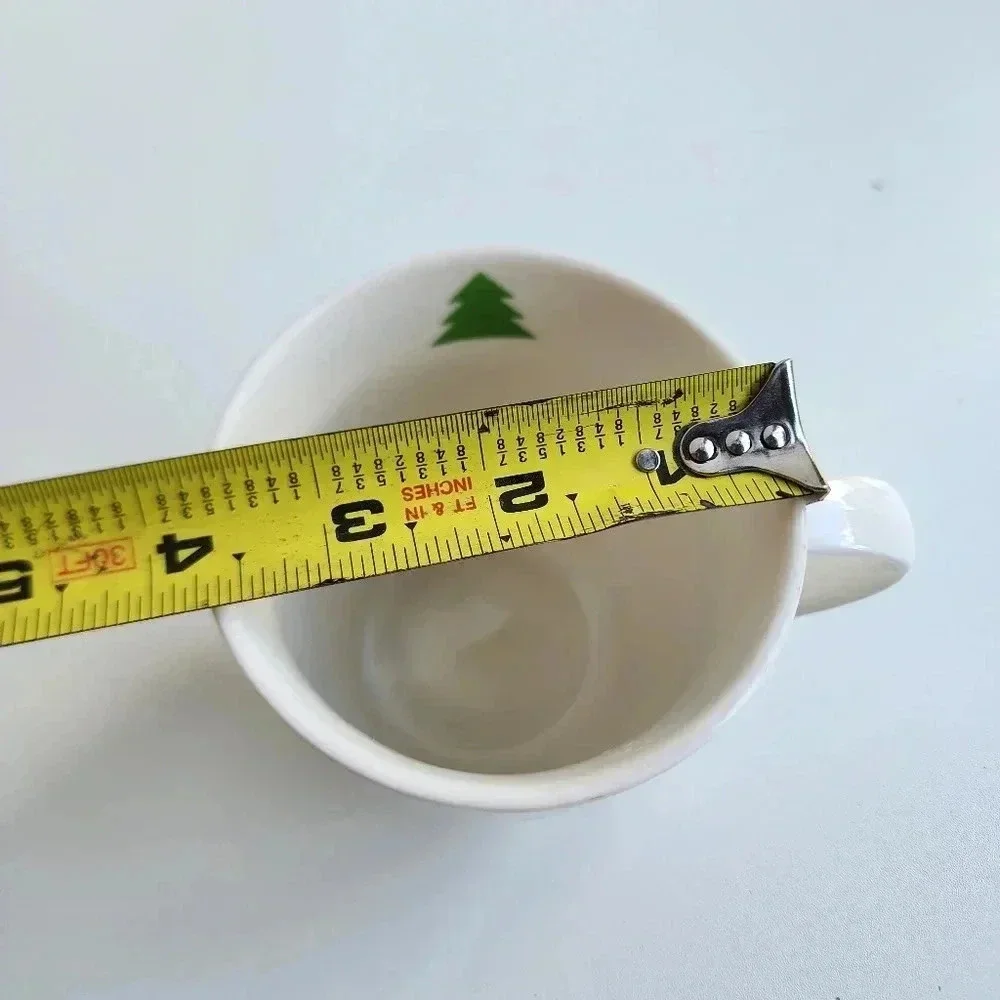 Crofton Christmas Merry Christmas Tree Holiday Cup Coffee Mug White Green